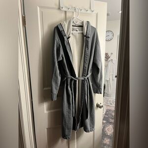 Wing + Horns x Ace Hotel Reigning Champ 100% organic cotton knit hooded robe OS